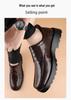 British Style Men's Leather Height-Increasing Shoes - 8cm Elevator, Thick Sole, Lace-up, Formal/Casual, Cowhide Dad Shoes.