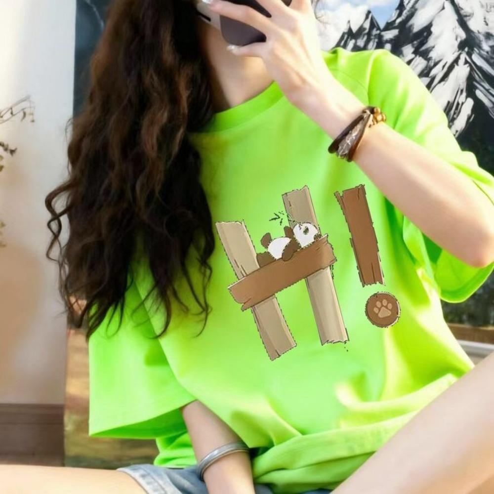 

2026 Summer New T-shirt Women s Loose Mid-length Casual Slim Fashion Half-sleeved All-match Top M