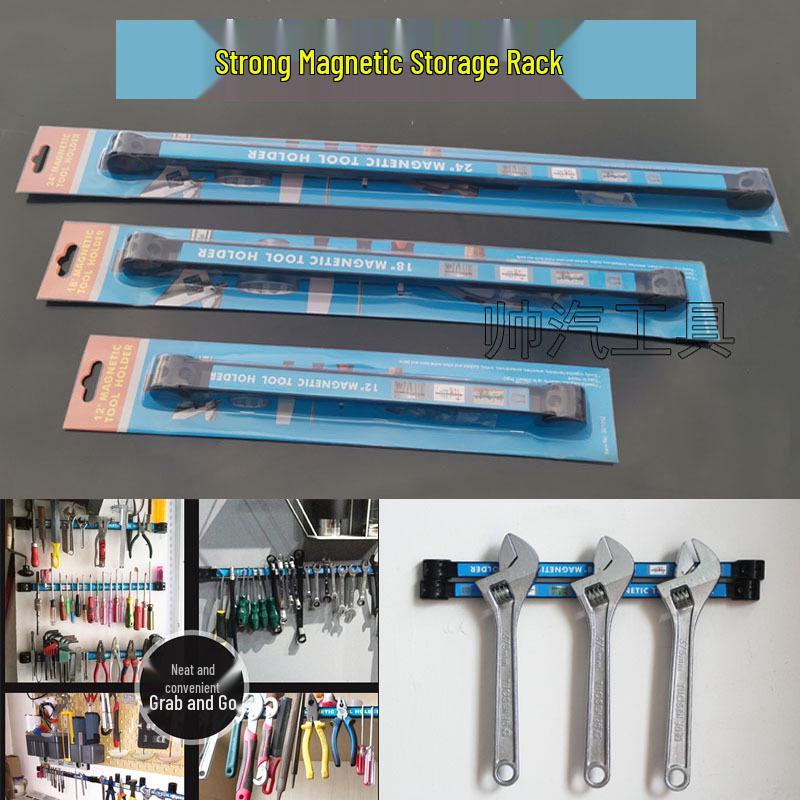 24" Magnetic Tool Rack & Organizer Strip for Hardware Tools