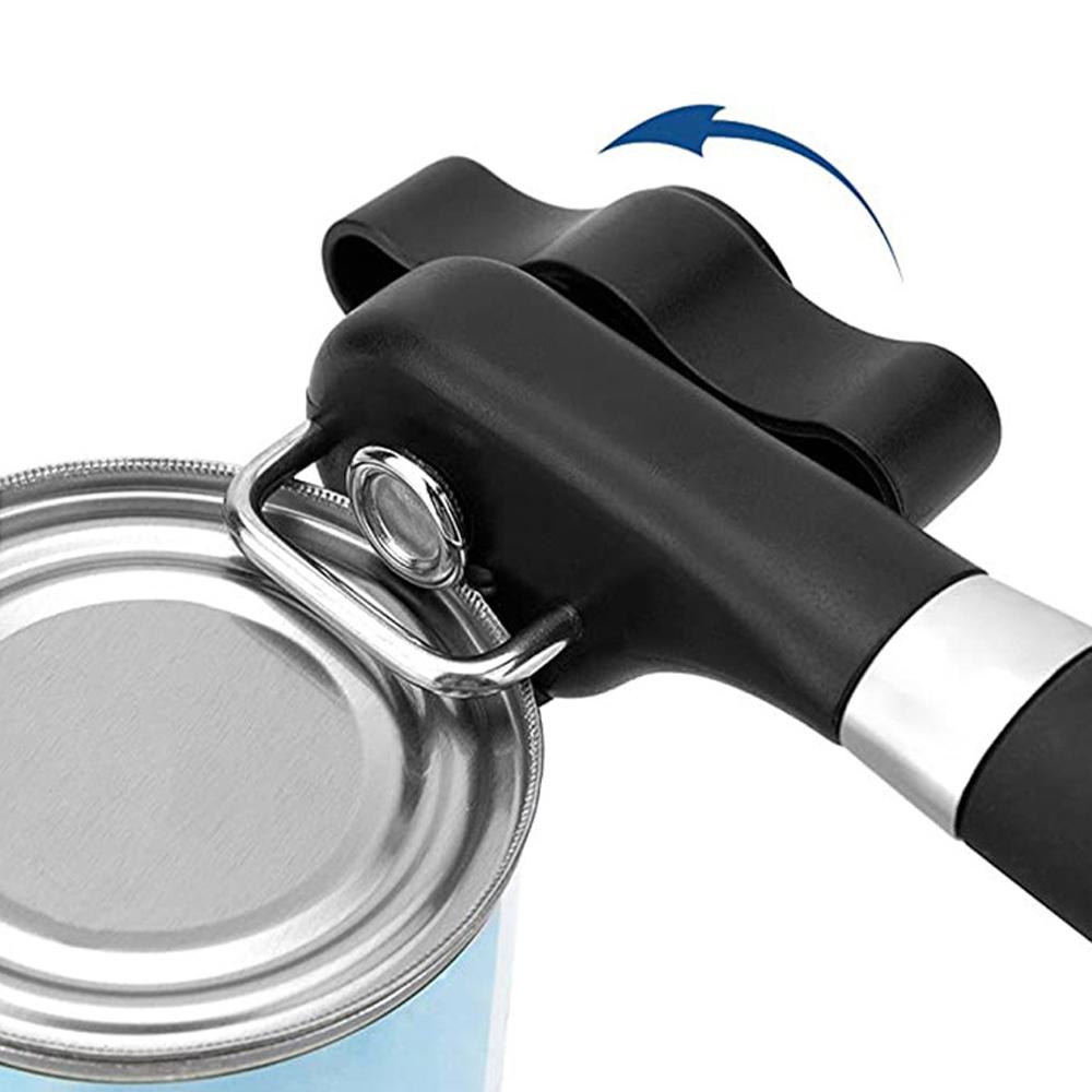Plastic Hand-actuated Can Opener Safety Kitchen Tools Easy Grip Side Cut Manual Opener for Cans' Lid Kitchen Gadgets