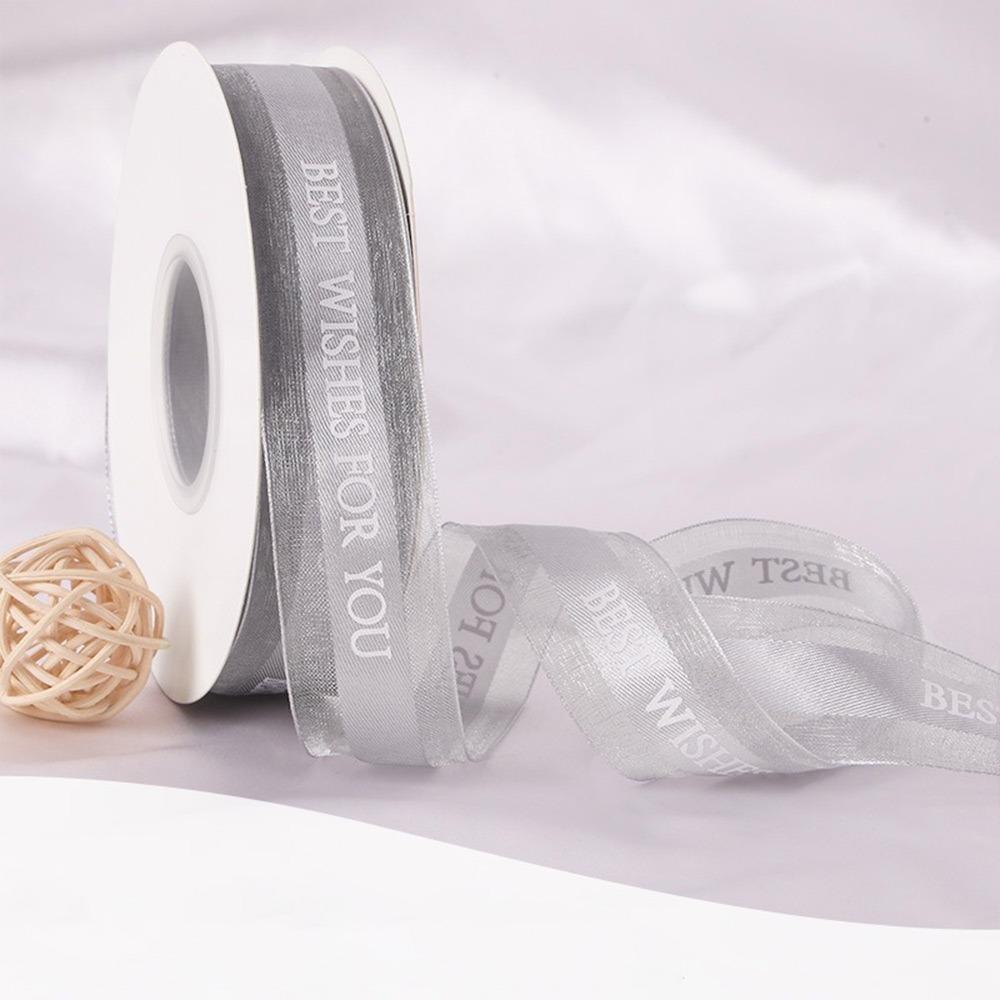 Best Wishes for You Chiffon Ribbons Multicolor Wrapping Decorations New Decorative Webbing