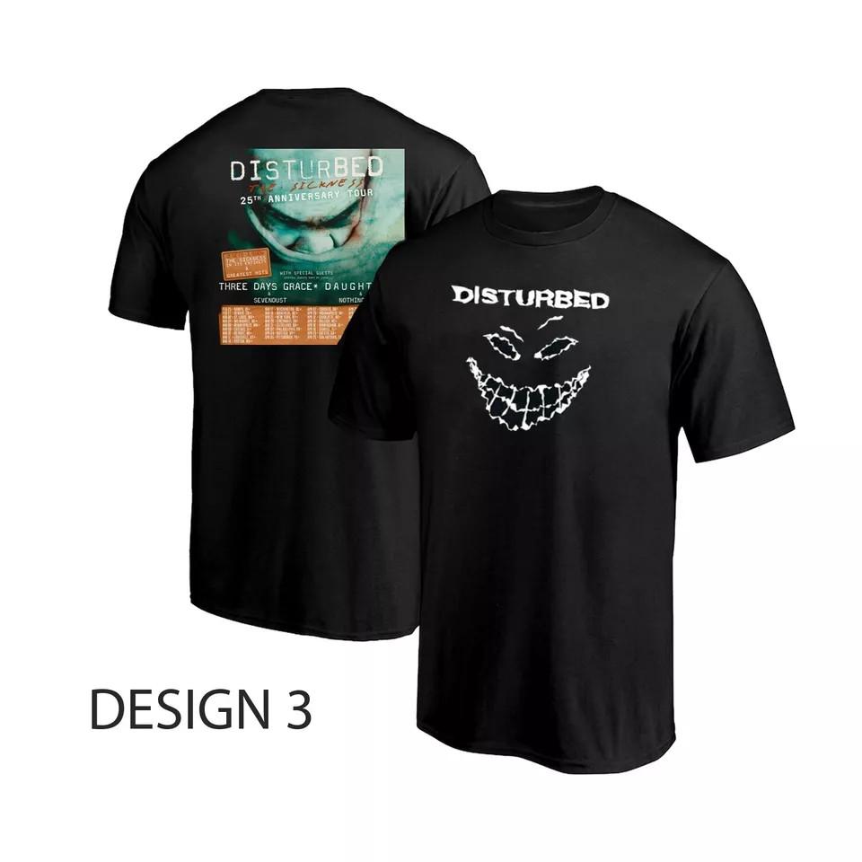 

Disturbed The Sickness 25th Anniversary Tour Dates List 2025 Unisex T-shirt M