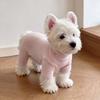 Dog German velvet warm four-legged clothes autumn and winter than bear teddy small dog cat pet bottoming shirt loungewear