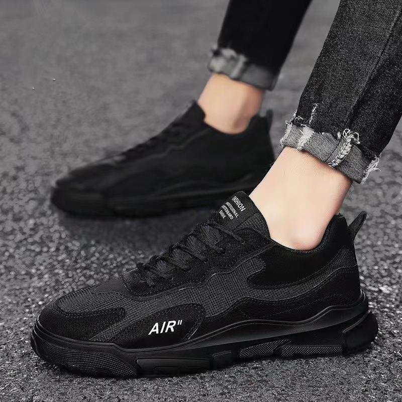 

Breathable tooling shoes men s wear-resistant labor insurance men s shoes soft-soled non-slip mountaineering shoes work casual shoes men 44 чёрный