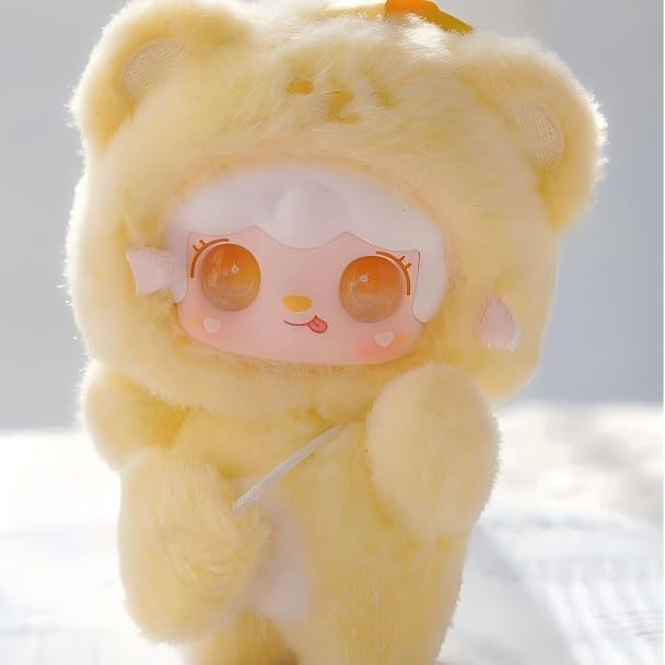 Yooki Bite the Bear Series  Original Plush Mascot Blind Box  6 Types + 1 Surprise + 1 Secret - Randomly Included  Approx. 10cm  Fluffy Material with
