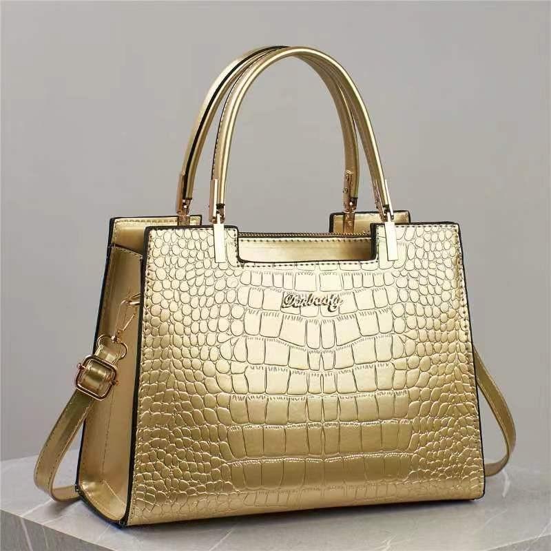 Elegant Crocodile Pattern Pu Bucket Bag For Women With Stylish Designs And Multiple Colors