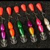 Umbrella Hook Cuttlefish Sleeve Fishing Hook Double Layer Squid Hook with Colorful Beads Swivels Sea Fishing Accessories