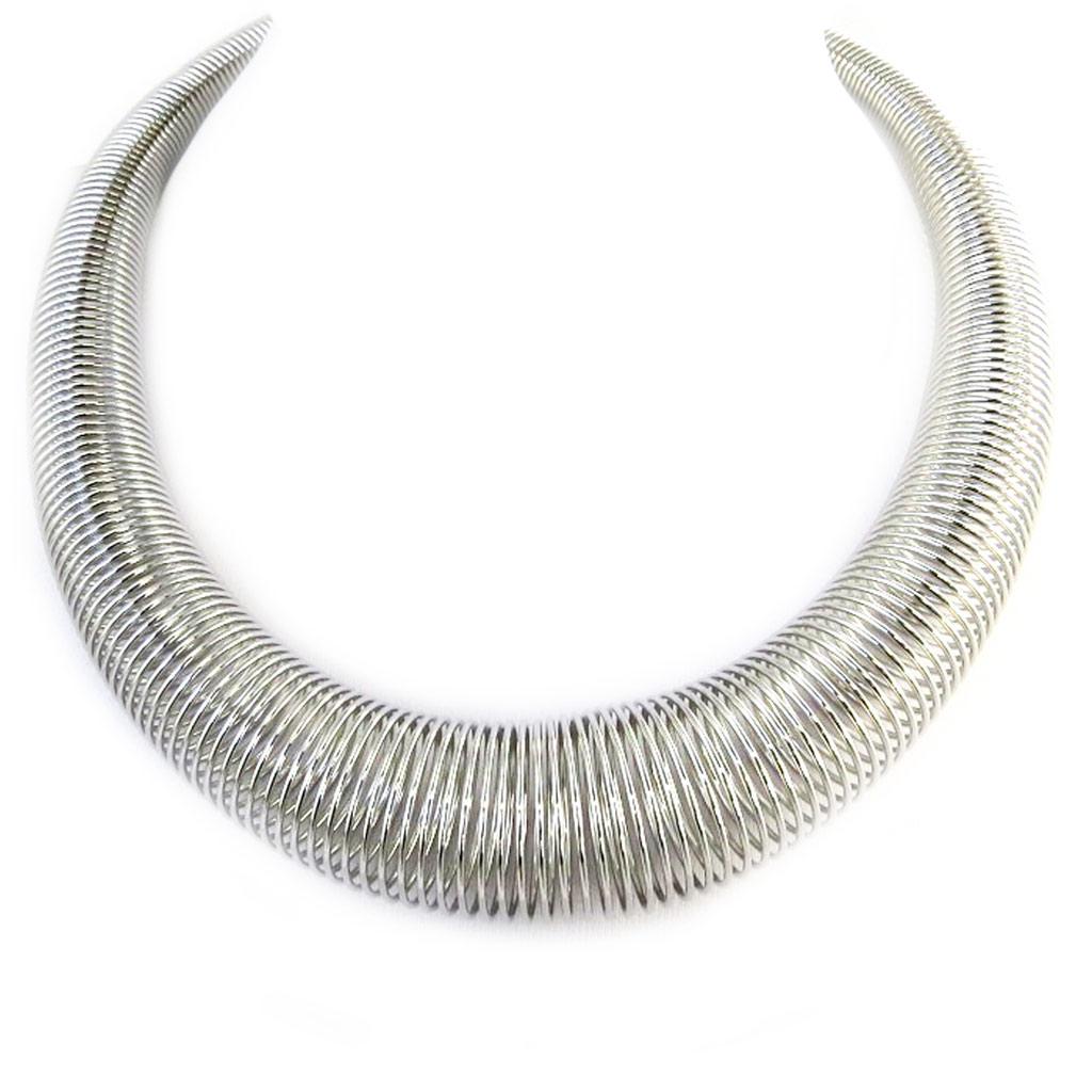 

Les Trésors De Lily [L9624] - Дизайнерское колье Spirals серебристо-серый
