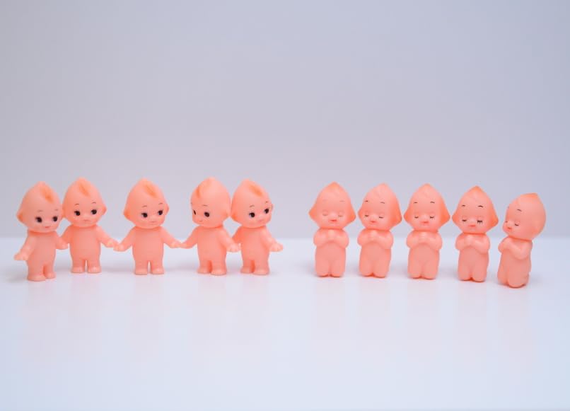 Made In Japan Obitsu Kewpie 3.5cm 2 Types, 5 Figures Each, 10-piece Set OBKP035