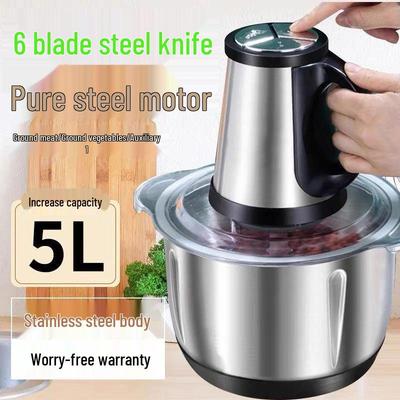 Multifunctional Electric Meat Grinder & Food Processor: Stainless Steel, Dough Kneader, Vegetable Chopper, Pepper & Meat Grinder - New