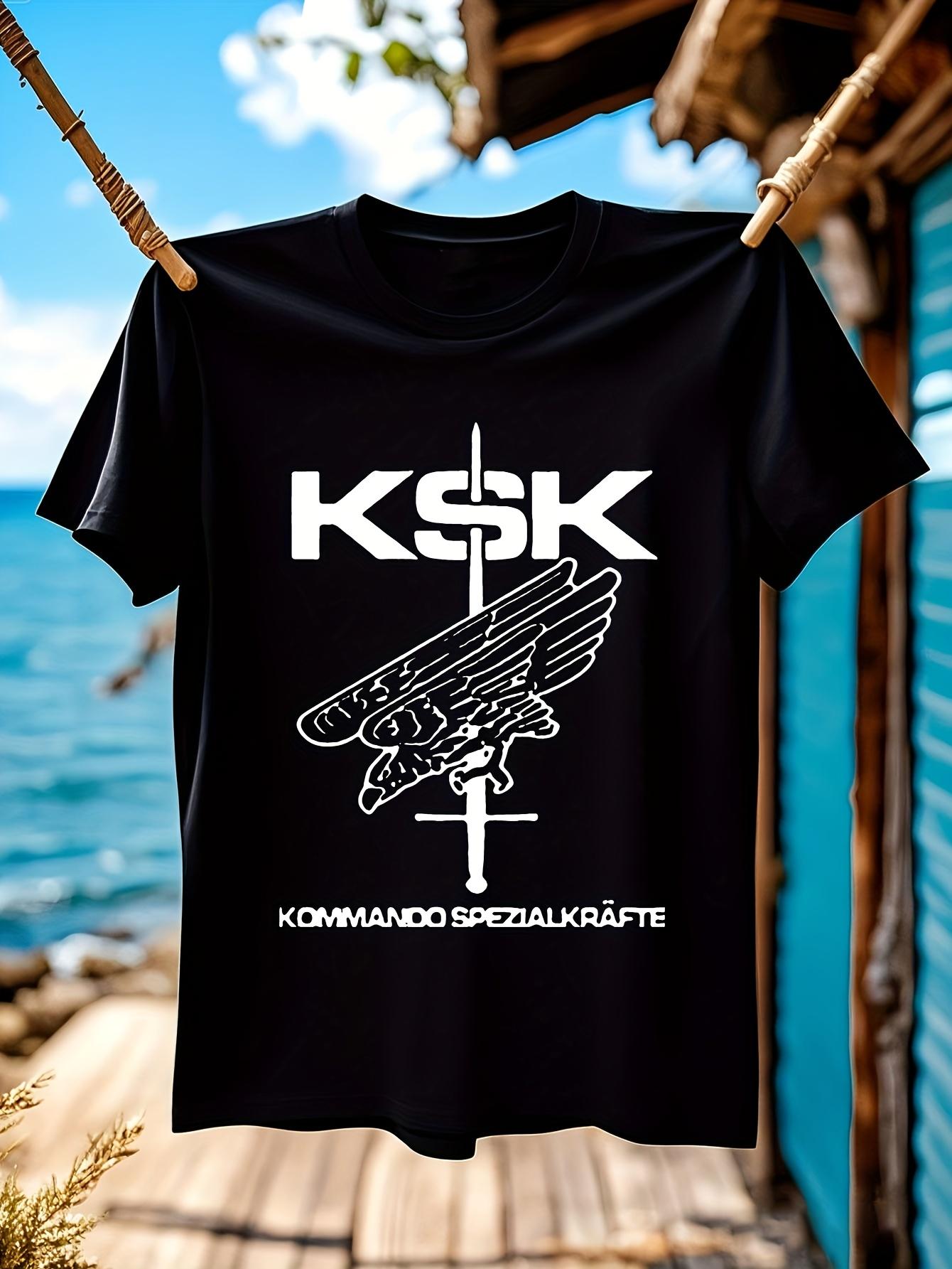 KSK Special Forces Tshirt - German Army Combat Tee with E... S