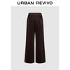 UR Women's Amber Brown Corduroy Wide-Leg Pants