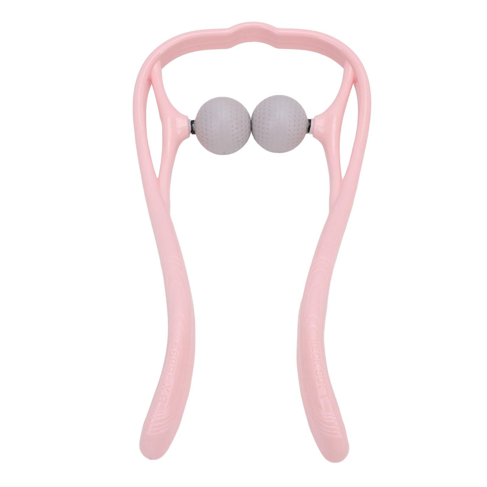 

Массажер для шеи с двойными триггерными точками, массажер для шеи шиацу, эргономичная ручка, массажер для шеи и плеч для глубоких тканей для дома