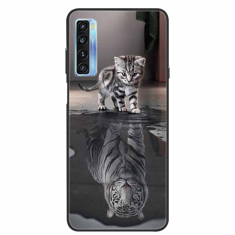 For TCL 20L Case Cute Painted Soft Silicone Back Cover for TCL 20L+ Plus T775H Phone Cases TPU Bumper For TCL 20S 20 L T774H