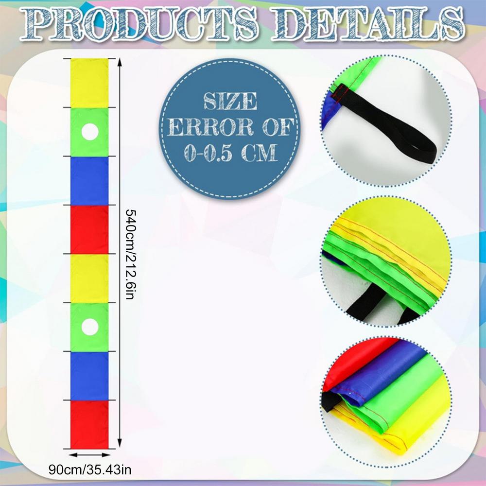 

Children Parachute Toy Duals Hole Structure Tear-resistant Water- And Moisture-resistant Physical Coordination Training Supplies