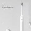 BAiR Electric Toothbrus, Sonic Rechargeable Vibrating Soft Bristles  Smart Automatic Toothbrush, Cloud White (Deluxe Version with 6 Brush Heads), USB
