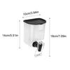 550ml Liquid Seasoning Bottle Dispenser, Bathroom Dispenser, Transparent Wall Mounted Container Oil Dispenser