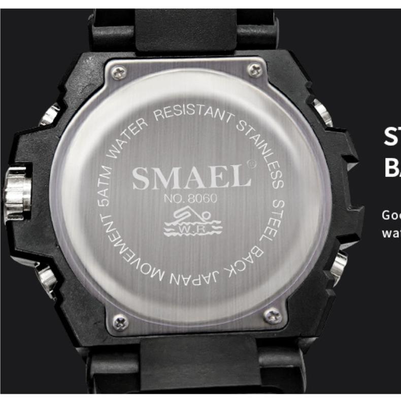 SMAEL Elektronische Uhr Coole Männer Outdoor Sport Freizeit Multifunktionale Legierung Elektronische Uhr