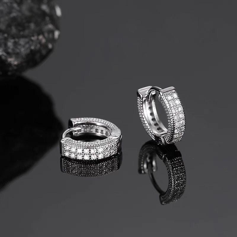 

Унисекс Роскошные Серьги-гвоздики: Минималистичный хип-хоп стиль, клипсы для осени и зимы.