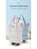 Expandable Large Capacity Travel Bag with Wheels, Double Layer, Foldable, Wet & Dry Separation, Ideal Hospital Carry-on