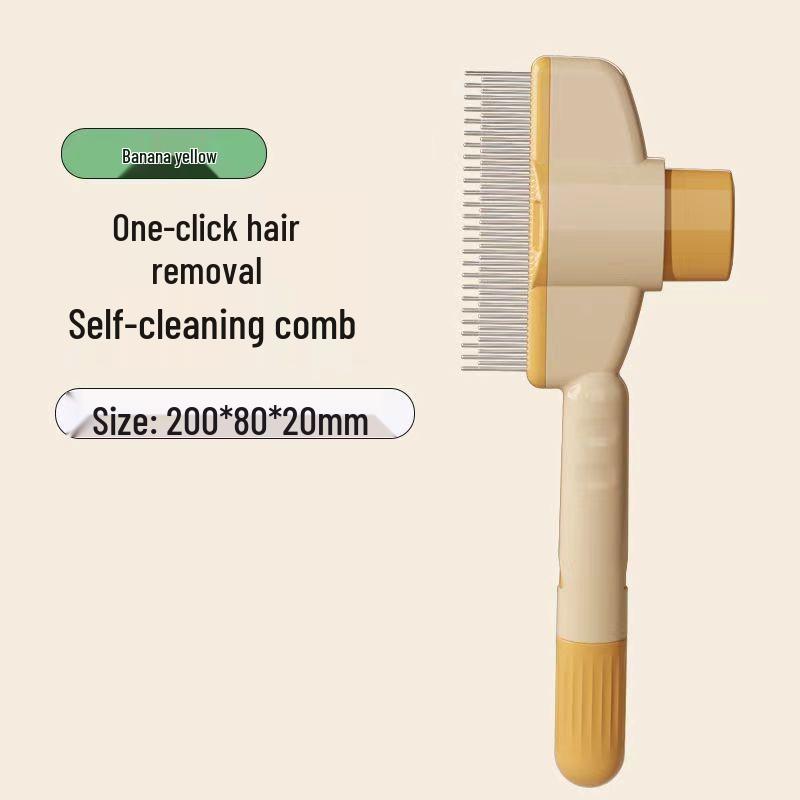 Pet Hair Shedding Comb for Cats: Remove Loose Hair and Clean Long-Haired Pets