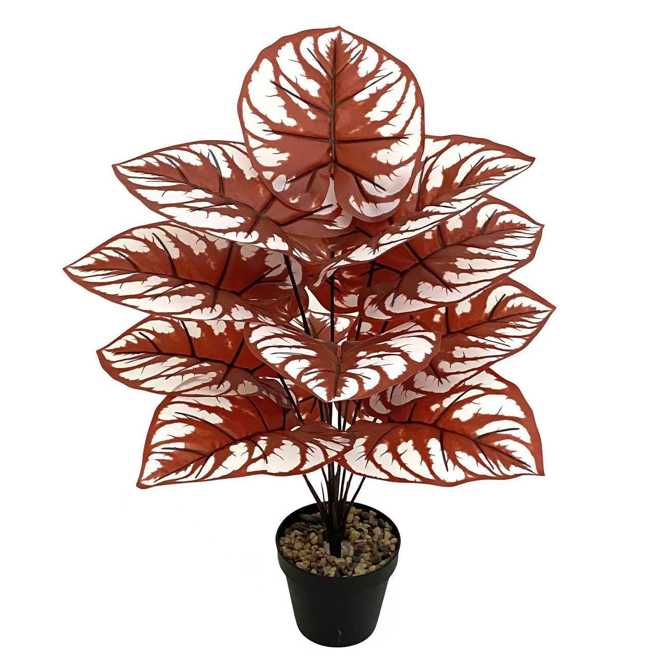 Artificial Pothos Taro Leaf Green Plant - Wedding & Home Decor Fake Tree Ornament