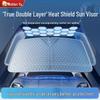 Graphene Double-Layer Car Sunshade: Heat Insulation Windshield Visor with Cool Fabric