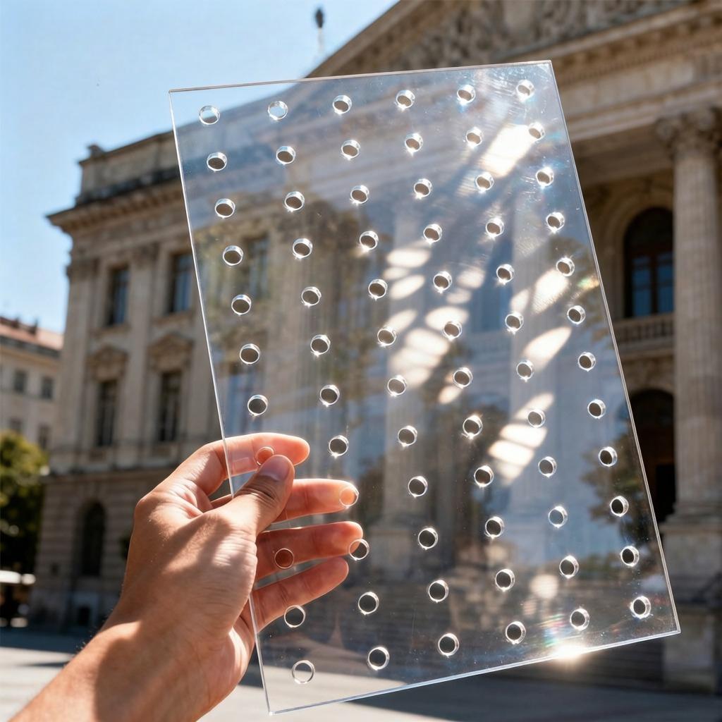 Acrylic Hole Board High Transparency Perforated Partition Plastic Organic Glass DIY Filter Plate Household Item Storage Rack for Organizing Organizing