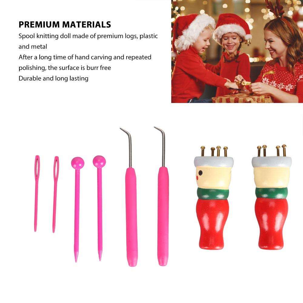 Innovative Design Knitting Loom Toy Wooden Hand Crafting Toy French Knitter Tool Craft Activity