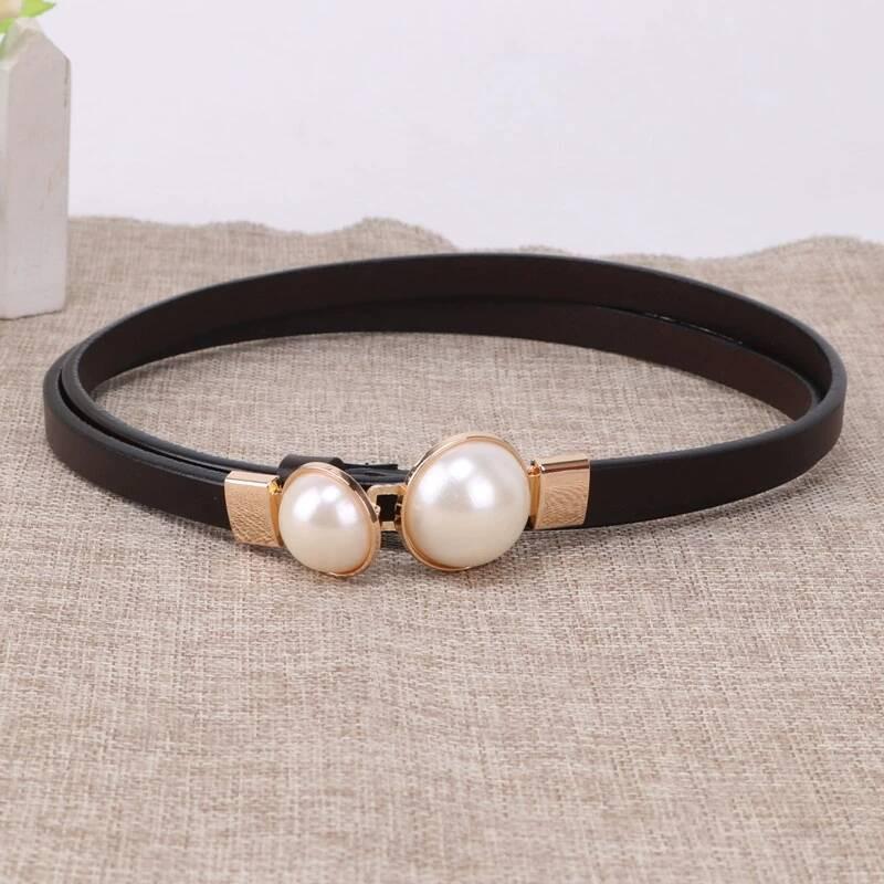Women's Genuine Leather Waist Chain: Fashionable Korean Style Belt for Dresses, Skirts, Coats, and Sweaters.