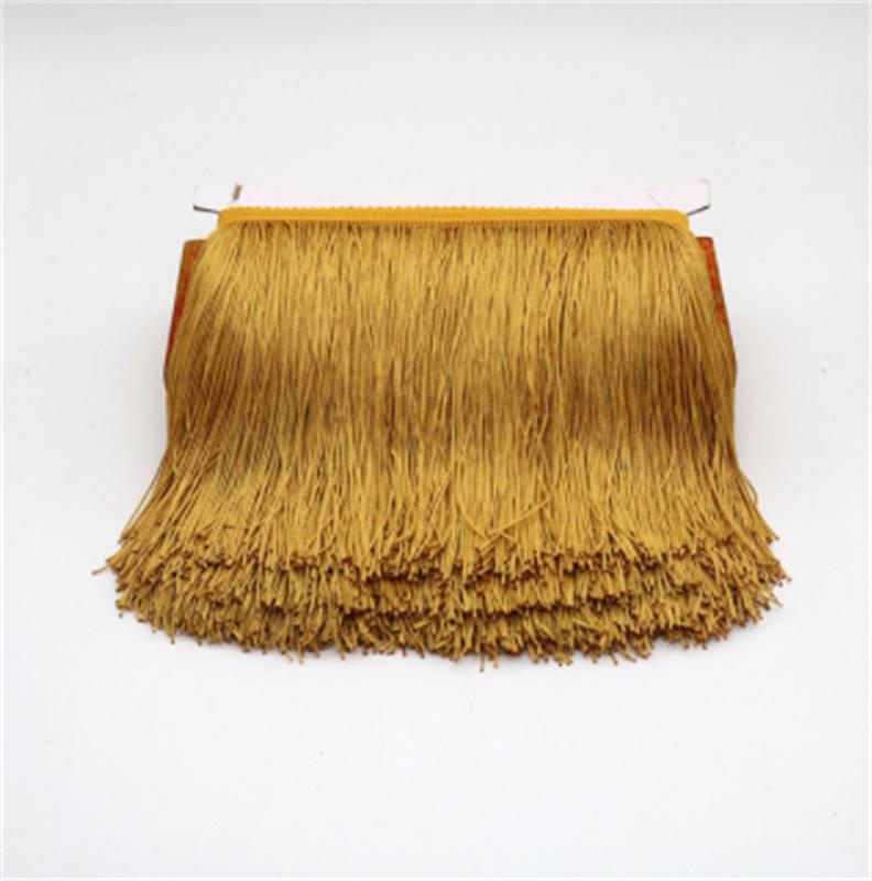 1 yards Long Fringe Lace Tassel Polyester Lace Trim Ribbon Latin dance skirt curtain fringes for sewing DIY Accessories tassle