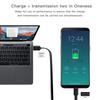 PD 60W USB C Retractable Fast Charging Cable for Macbook Type C Mobile Phone Switch Tablets and More Devices
