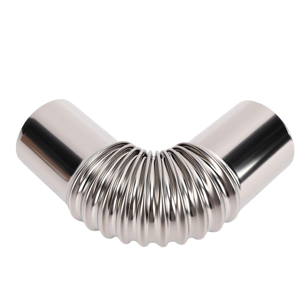 75mm Chimney Elbow 90 Degree Stainless Steel Stove Pipe for Indoor Burning Outdoor Camping