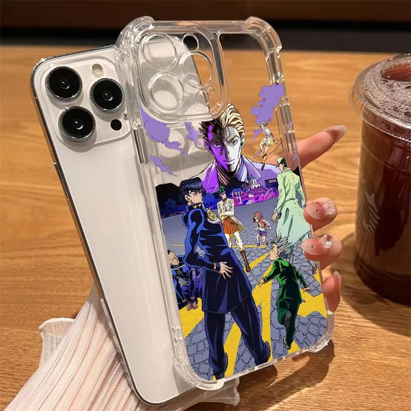 JoJos Bizarres Anime Abenteuer Handyhülle Für iPhone 17 Air 16 e 15 14 13 12 11 Pro Max Plus Mini SE 2020 2022 Weiche Hülle