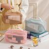 Portable Travel Toiletry Storage Women Organizer Bag Mesh Makeup Bags Large Capacity Tote Skincare Makeup Case