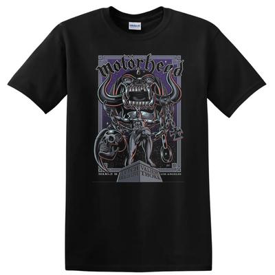 Motorhead Skeleton Graphic Vintage Heavy Metal T Shirt W/ Skull Tee