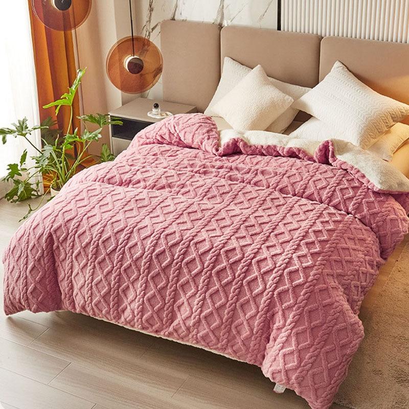 Buy Dual Use Thicker Winter Warm Duvet Cover Artificial Cashmere Quilt