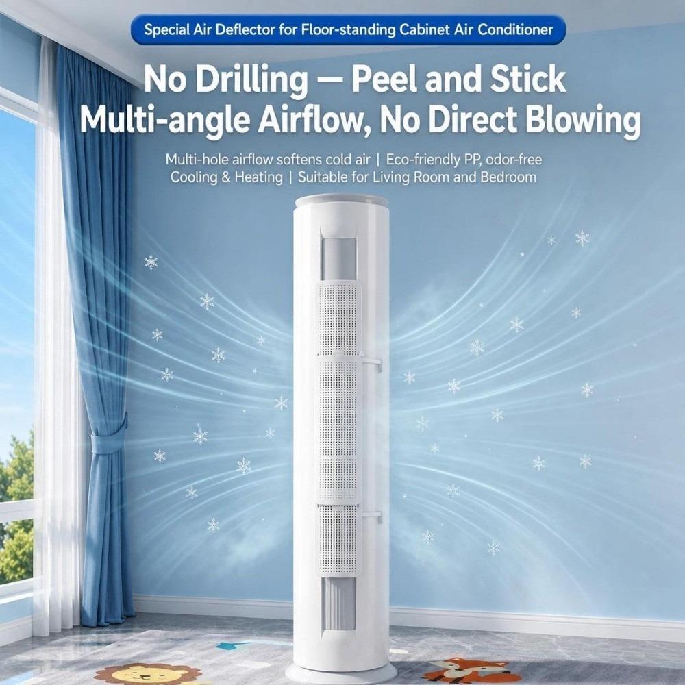 3 In 1 Air Conditioner Wind Deflector Adjustable Air Shield Cover Family Indoor Chill