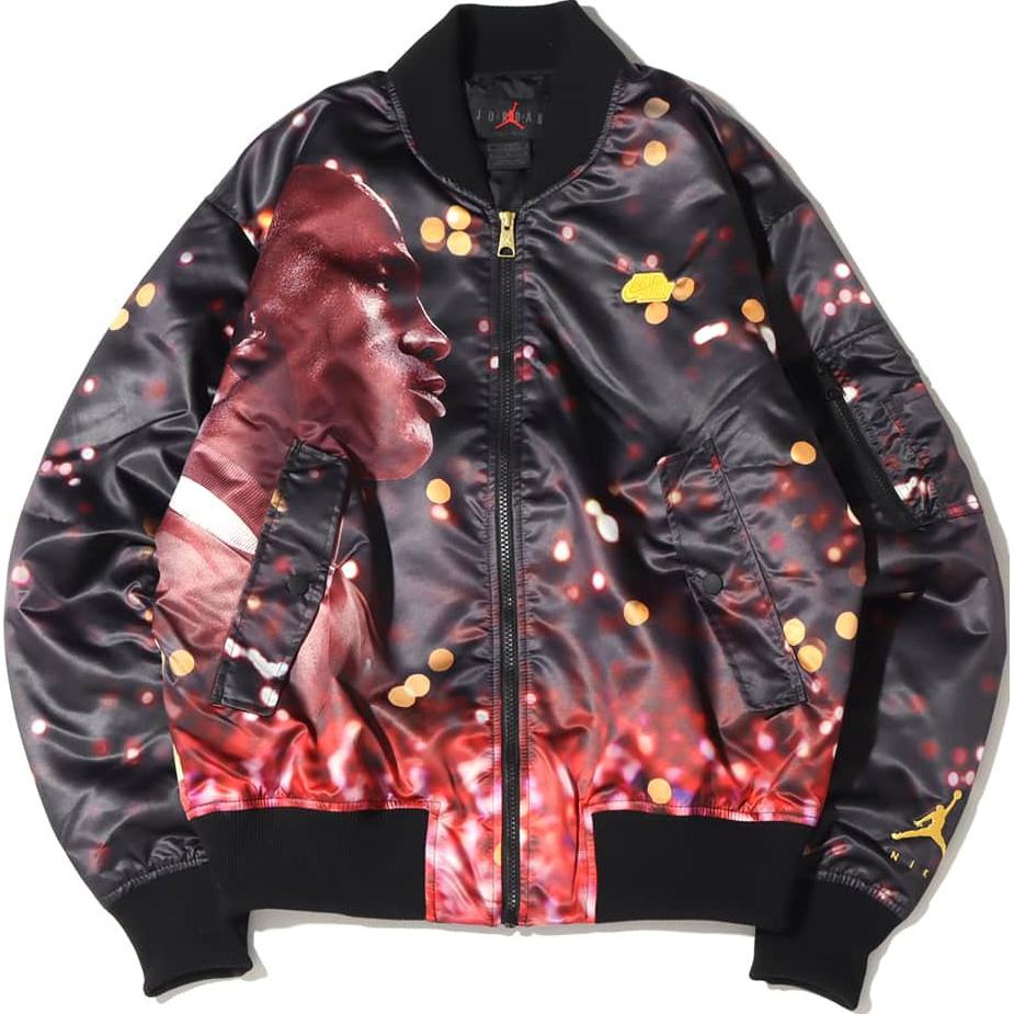 

Jordan Свободная повседневная куртка с длинным рукавом с принтом Мужская верхняя одежда Черный DC9655-010 XL