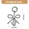 Lovely Keychain Pendants Sturdy Alloy Bowknot with Elegant Charm Bag Accessories for Trendy Ladies Women Daily Use