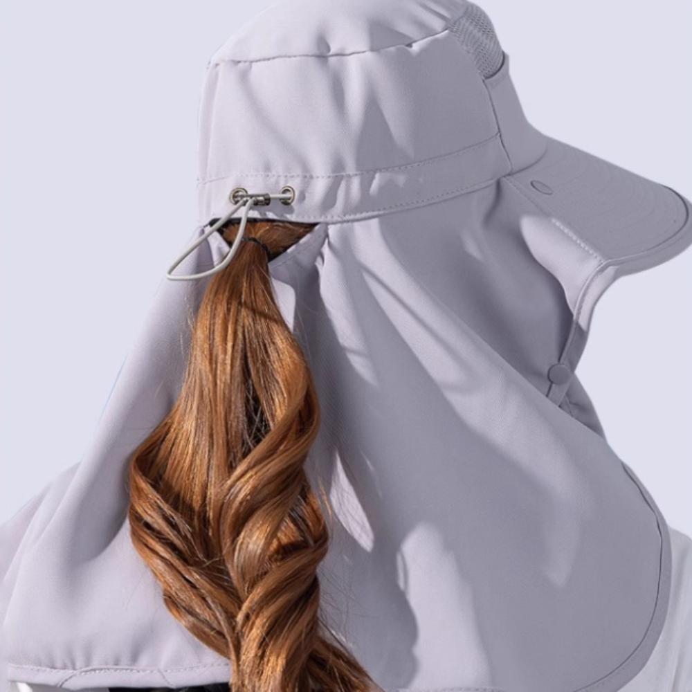 Neckline Mask Women Sun Hat Sun Protection Sunscreen Bucket Hat Fashion Cover Face Cap  Climbing