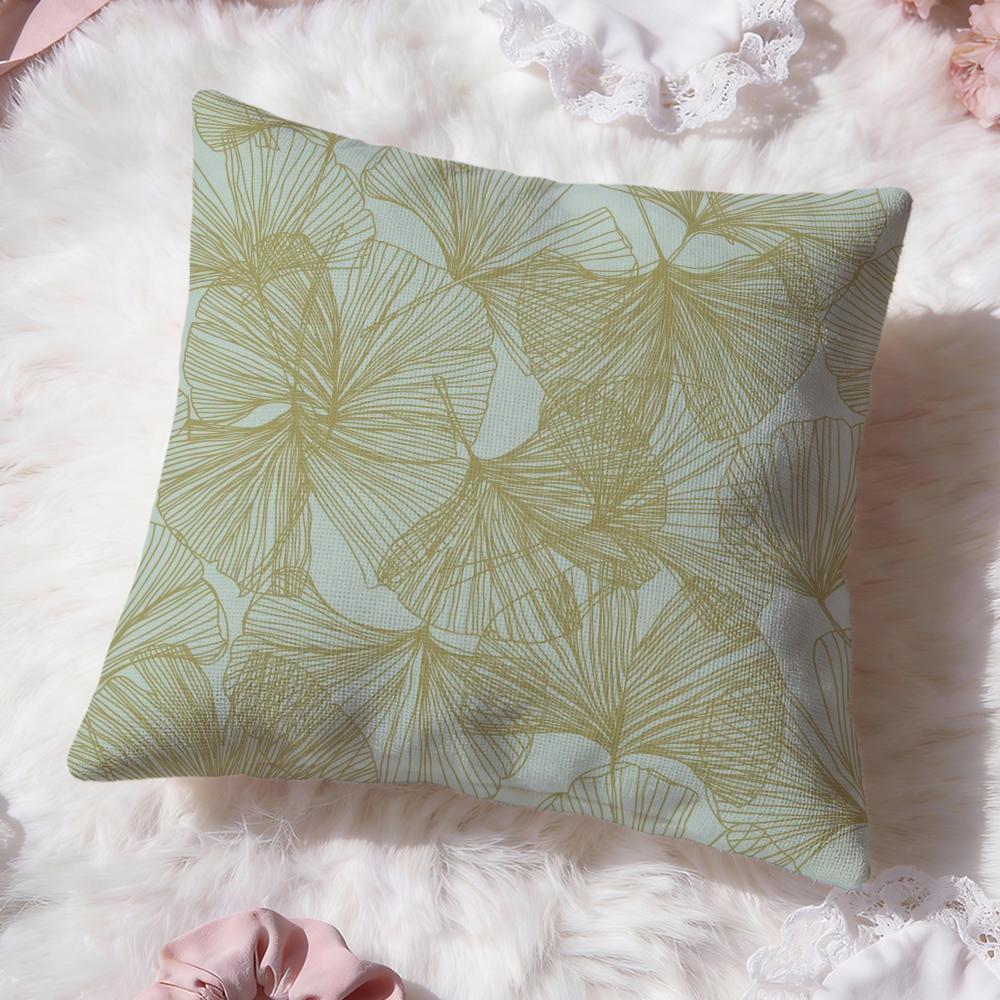 Leaf Cushion Cover Premium Comfort Reversible Pillow Cove Two In One Design for Any Room Car Interior