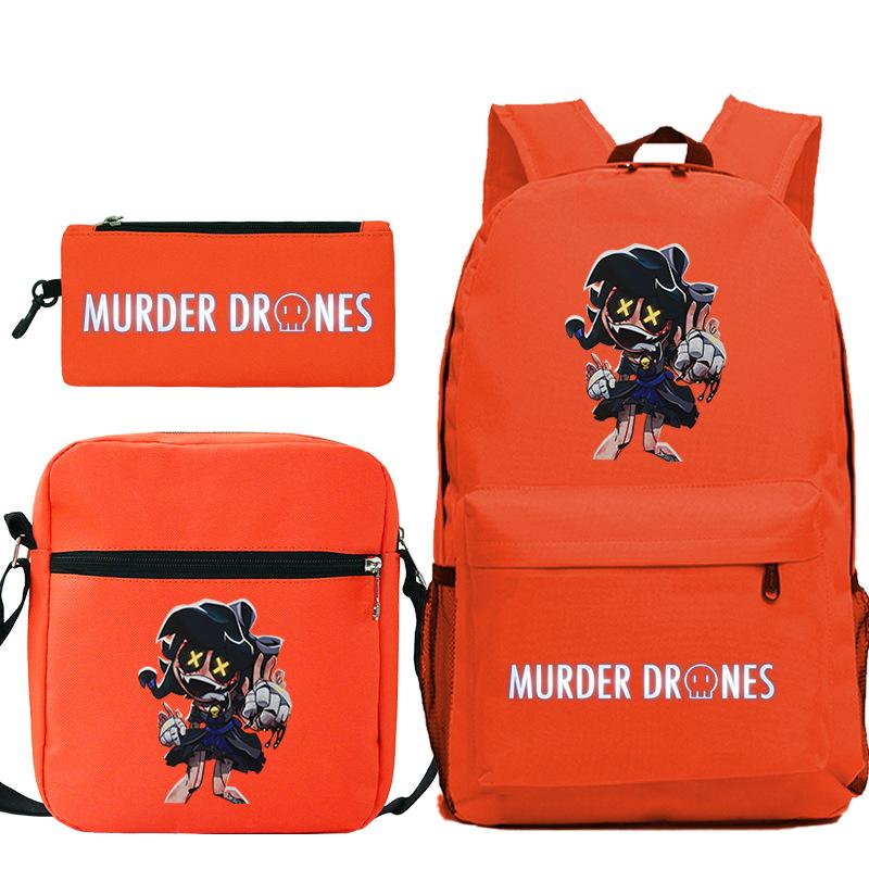 Neuer Murder Peripherie-Trend Schulterrucksack-Set Lässige Stiftetasche Grund- und Sekundarschultasche
