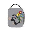 Krecik Mole Lunch Bag  Portable Lunch Box Girls Picnic Designer Cooler Bag Aesthetic Oxford Thermal Lunch Bags