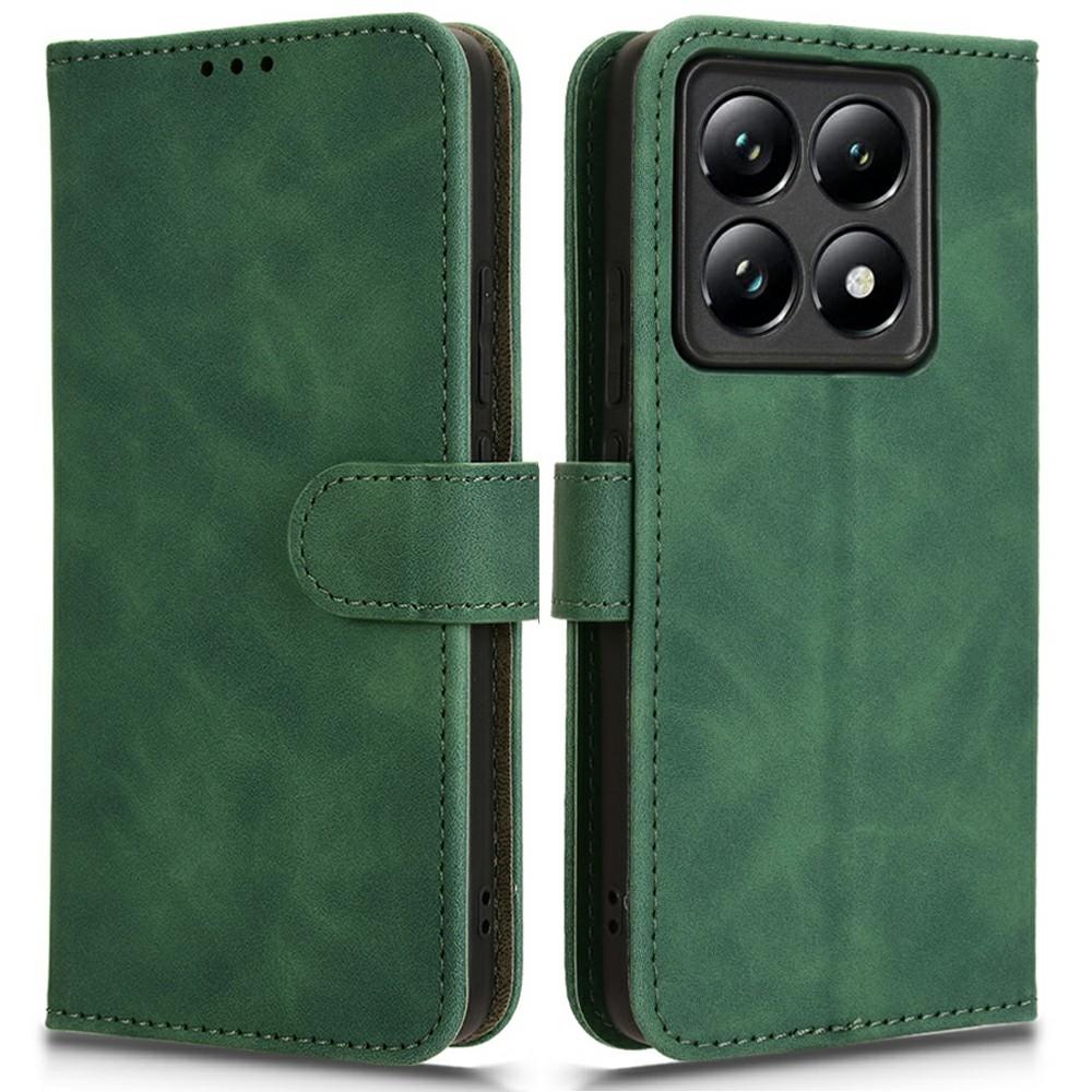 

For Xiaomi 14T Leather Case Skin Feel Anti Drop Wallet Flip Phone Cover C