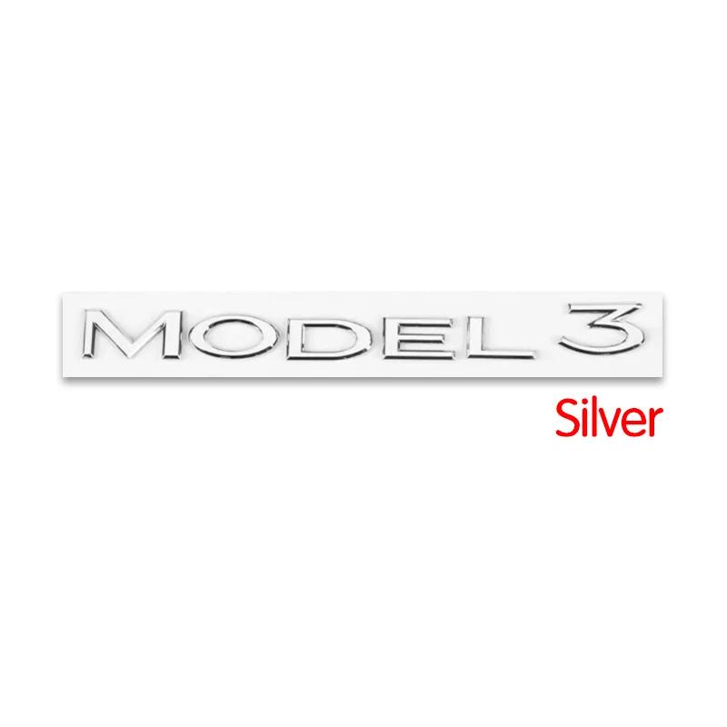 3D ABS Chrome Red Line Black Logo DUAL MOTOR Emblem Letters Car Styling Trunk Badge For Tesla 3 Y S X DUAL MOTOR Accessories