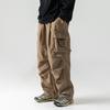 Outdoor Waterproof Double Knee Parachute Soldier Pants, Winter Functional Three-dimensional Pocket Workwear, Casual Pants for Men