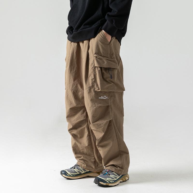Outdoor Waterproof Double Knee Parachute Soldier Pants, Winter Functional Three-dimensional Pocket Workwear, Casual Pants for Men
