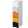 Wide Gap Drawer-Style Cabinet: Kitchen/Bathroom Narrow Storage Shelf Box (15/18/25 Width).