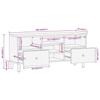 VidaXL Meuble TV 100x33x46 cm bois d'acacia solide 356873